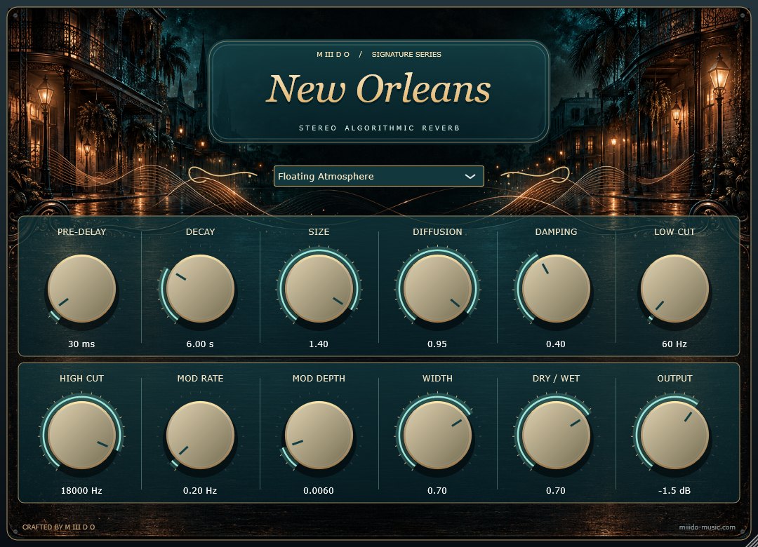 New Orleans reverb plugin, Floating Atmosphere preset